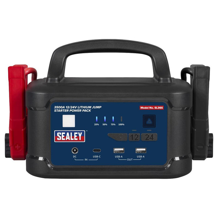 Sealey 3500A 12/24V Lithium Jump Starter Power Pack SL36S Sealey - Town Tools