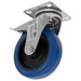 Sealey Heavy-Duty Blue Elastic Rubber Swivel Castor Wheel with Total Lock125mm T Sealey - Town Tools 