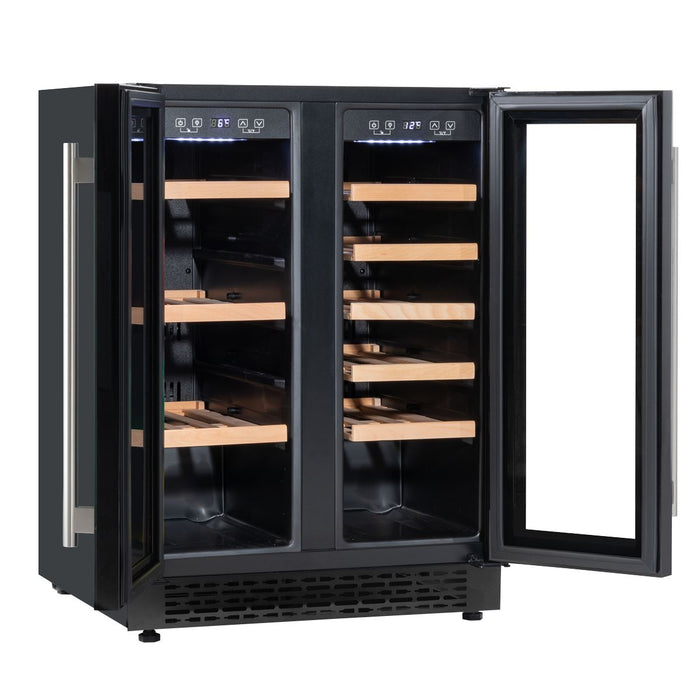 Baridi 40 Bottle/120 Can Freestanding Dual Zone Wine Fridge & Cooler 60cm Baridi - Town Tools 