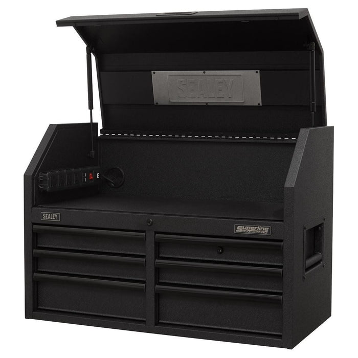 Sealey Topchest 6 Drawer 910mm with Soft Close Drawers & Power Strip AP3607BE Sealey - Town Tools 