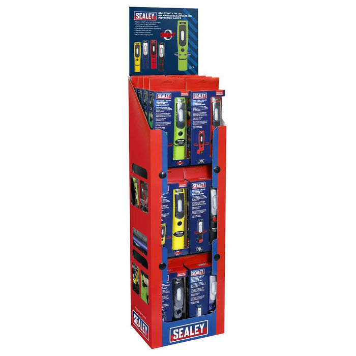 Sealey LED3602 Series Inspection Light Combination Display Pack of 24 Sealey - Town Tools 