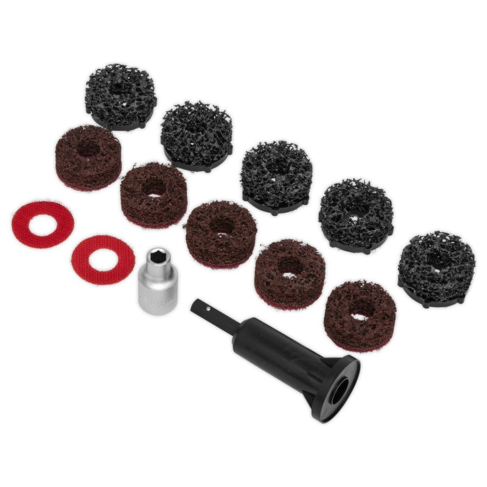 Sealey Stud Hub Cleaner 14pc VS8002 Sealey - Town Tools 