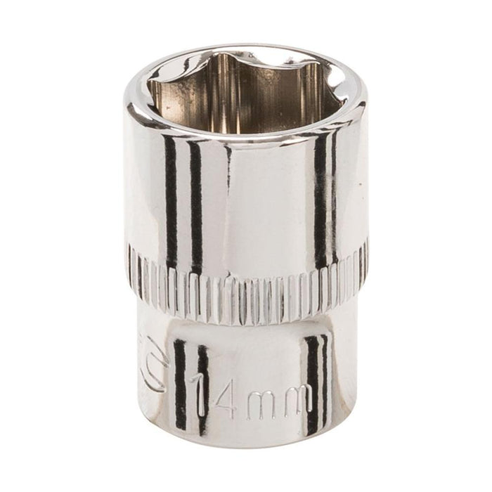 Silverline Socket 3/8" Drive 6pt Metric 14mm Silverline - Town Tools 