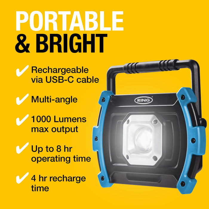 Ring RWL1000 RWL1000 Rechargeable floodlight