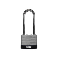 Scan Laminated Steel Padlock 40mm Long Shackle