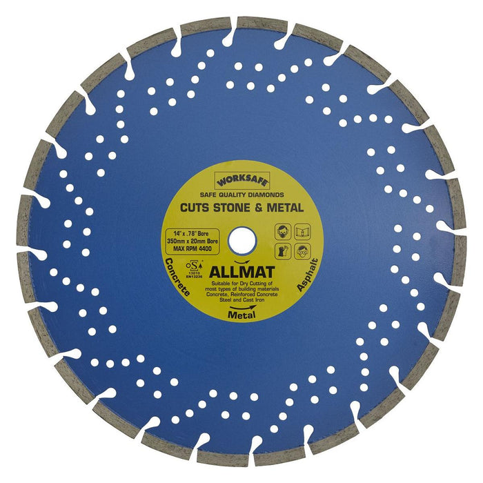 Sealey Platinum Allmat Diamond Blade350 x 20mm WDPA350/20