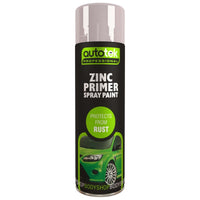 Autotek Zinc Grey Primer 500ml For Metal Bodywork & Alloy Wheel Paint Spray