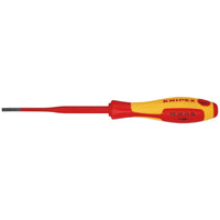 Draper Knipex 98 20 35 SL VDE Insulated Slotted Screwdriver, 3.5 x 100mm - Slim