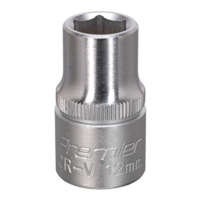 Sealey WallDrive Socket 12mm 1/2"Sq Drive S1212 Sealey - Town Tools 