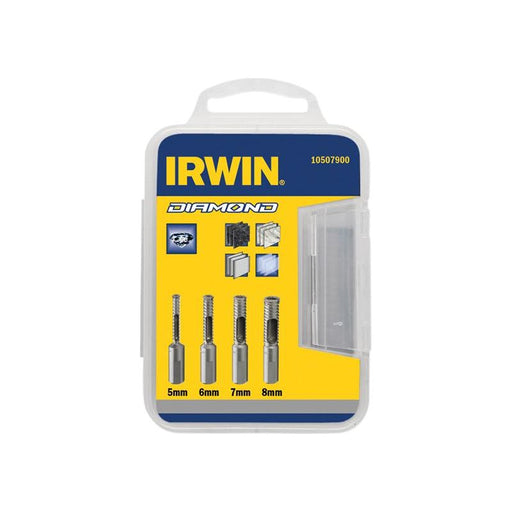 Irwin® Diamond Drill Bit Set 4 Piece 5-8mm IRWIN® - Town Tools