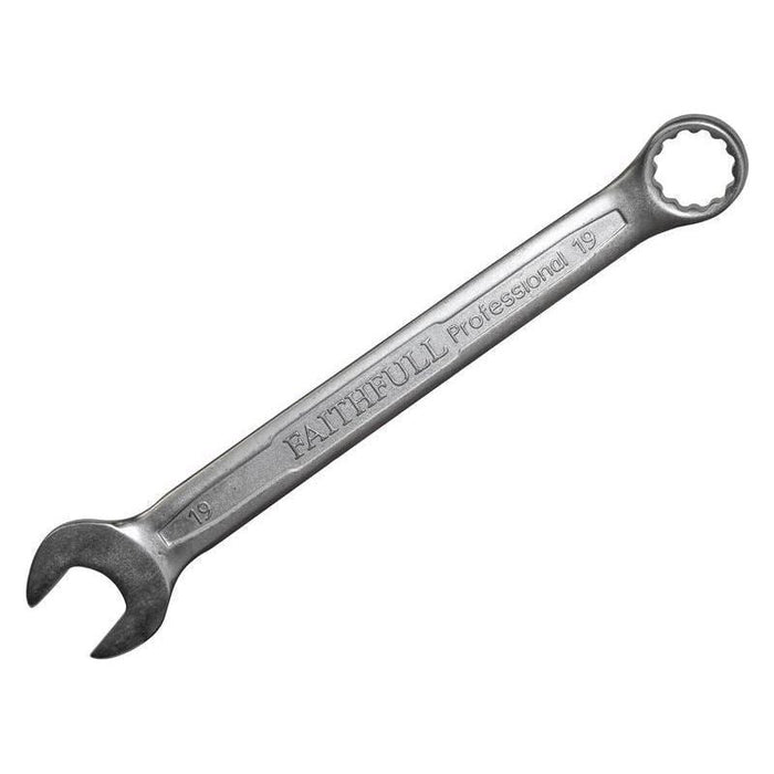 Faithfull Combination Spanner CV Satin Finish 19mm Faithfull - Town Tools