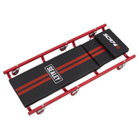 Sealey Creeper 40" with Steel Frame 6 Wheels & Adjustable Headrest Deluxe Americ