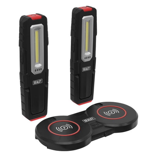 Sealey Inspection Light 5W & 1W COB LED (x2) & Double Wireless Charging Base Sealey - Town Tools 