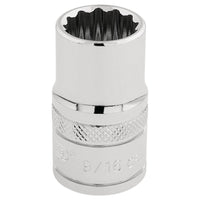Draper HI-TORQ 12 Point Socket, 1/2" Sq. Dr., 9/16" 33609
