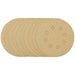 Draper Gold Sanding Discs with Hook & Loop, 125mm, 180 Grit (Pack of 10) 58113 Draper - Town Tools 