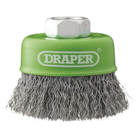 Draper Stainless-Steel Crimped Wire Cup Brush, 65mm, M14