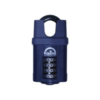 Squire CP50CS Combination Padlock 4-Wheel Closed Shackle 50mm