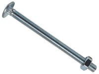 METALMATE Cup Square Hex Bolt & Nut ZP M10 x 130mm Box 10
