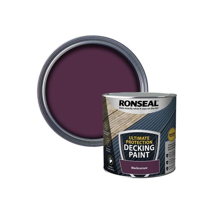 Ronseal Ultimate Protection Decking Paint Blackcurrant 2.5 litre Ronseal - Town Tools