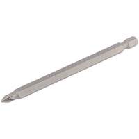 Draper PZ Type Insert Bit, 1/4" Hex, 100mm Long, No.1 (Pack of 1) 64361