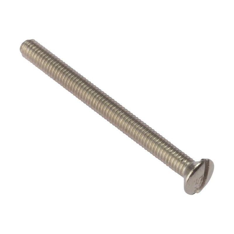 Forgefix Socket Screw Slotted Raised Head Nickel Plated 3.5 x 40mm Bag 100 ForgeFix - Town Tools