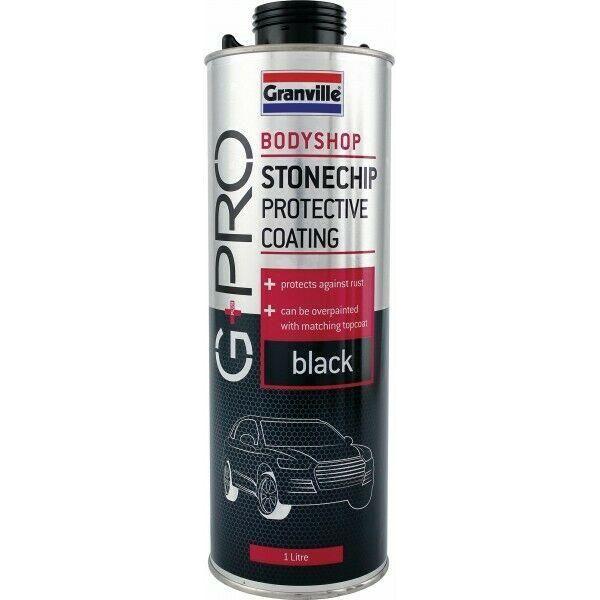2 x Granville Black Stone Chip Spray Paint All Round Protection 1 Litre Granville - Town Tools 