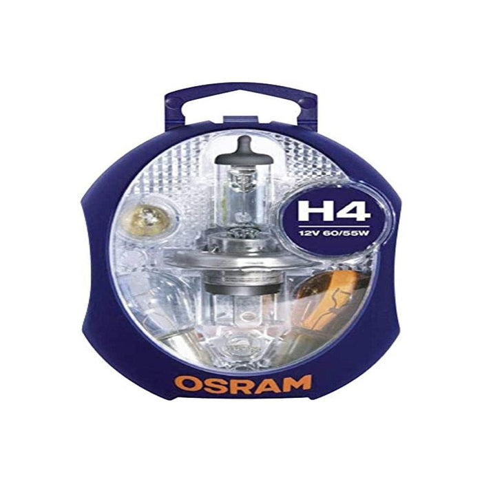 Osram CLKMH4 Minibox H4 mobile lamp replacement headlamp +5 spare lamps +3 flat Osram - Town Tools 