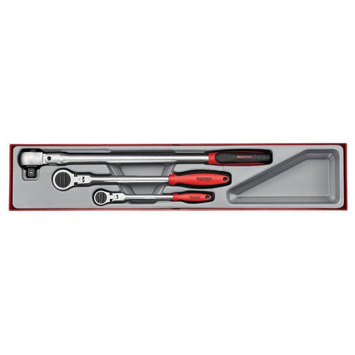 Teng Tools Long Arm Ratchet Flex Head Set TTX4 3 pieces Town Tools - Town Tools