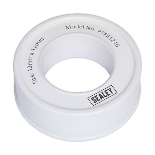 Sealey PTFE Thread Sealing Tape 12mm x 12m Pack of 10 PTFE1210 Sealey - Town Tools 