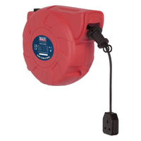 Sealey Cable Reel System Retractable 15m 1 x 230V Socket CRM151