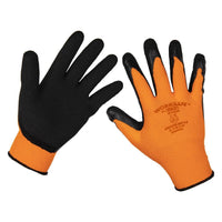 Sealey Foam Latex Gloves (Large) Pack of 6 Pairs TSP140L/6