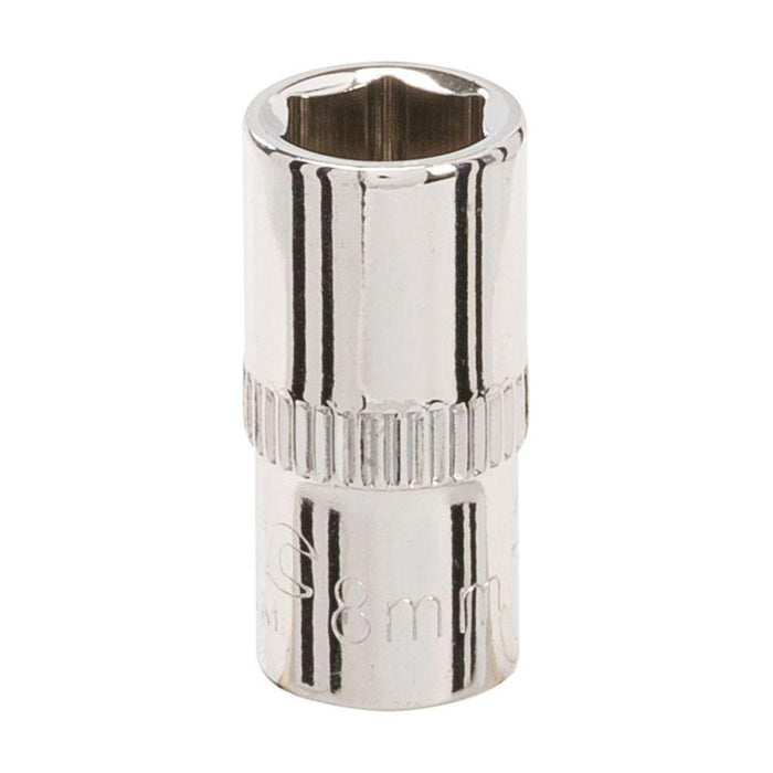 Silverline Socket 1/4" Drive 6pt Metric 8mm Silverline - Town Tools 