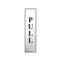 Scan Pull Vertical - Polished Chrome Effect 50 x 200mm