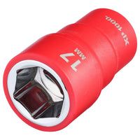 Draper XP1000 VDE Socket, 3/8" Sq. Dr., 17mm