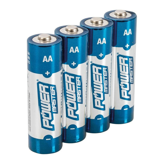 Powermaster AA Super Alkaline Battery LR6 4pk 4pk PowerMaster - Town Tools 