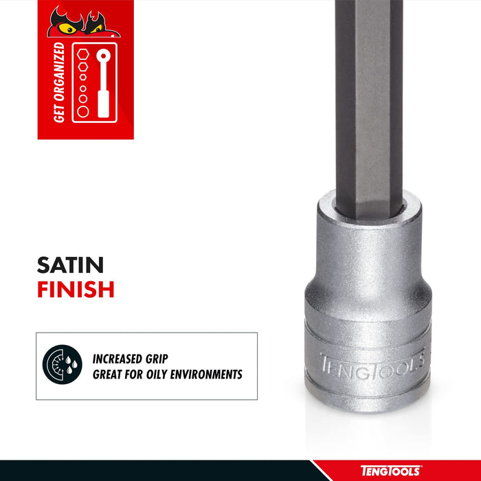 Teng Tools 1/2" Extra Long Hex Bit Socket Metric 10mm Teng Tools - Town Tools 