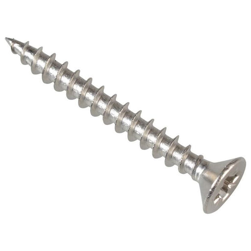 Forgefix Multi-Purpose Pozi Compatible Screw CSK ST S/Steel 3.5 x 30mm Box 200 ForgeFix - Town Tools