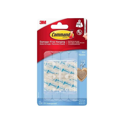 Command™ Clear Mini Hooks (Pack 6) Command™ - Town Tools