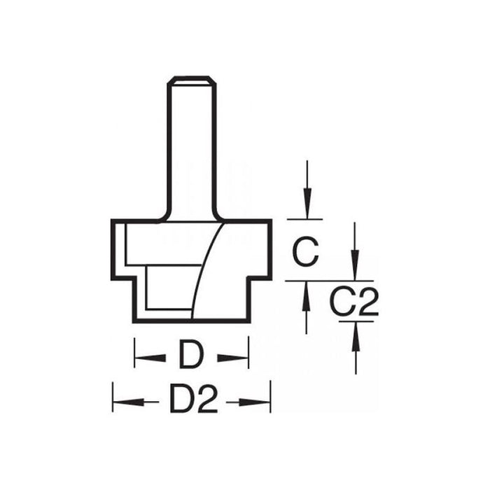 Trend 36/10 x 1/4 TCT Strip Recessor 13 x 19 x 10 x 6mm Trend - Town Tools
