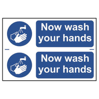 Scan Now Wash Your Hands - PVC Sign 300 x 200mm