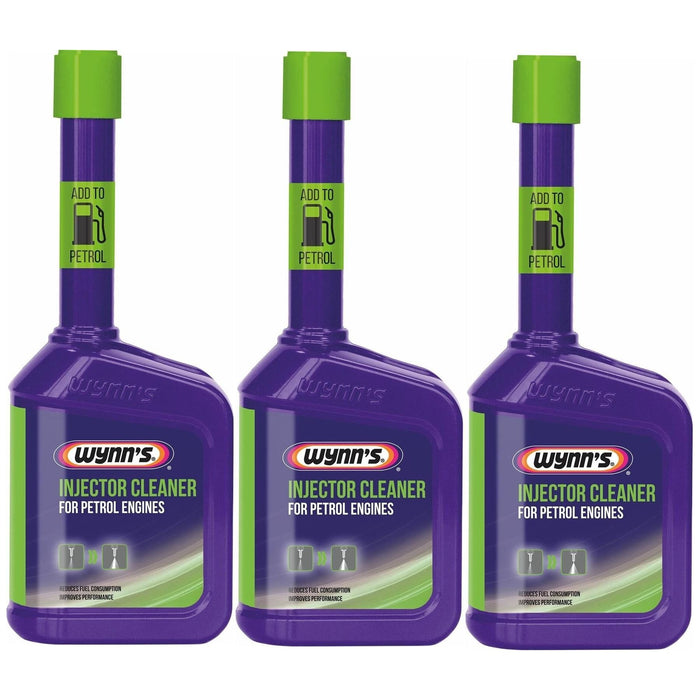 3x Wynns PETROL Injector Cleaner Fuel Treatment Additive 325ml More Performance MPG
