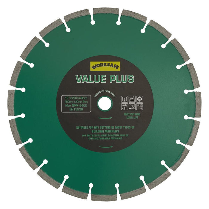 Sealey Value Plus Diamond Blade300 x 20mm WDVP300/20 Sealey - Town Tools 