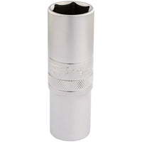 Draper 6 Point Metric Deep Socket, 1/2" Sq. Dr., 19mm 16651