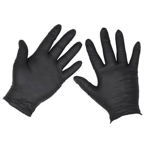Sealey Extra Thick Powder-Free Disposable Nitrile Gloves, X-Large - Pack of 100 Sealey - Town Tools 