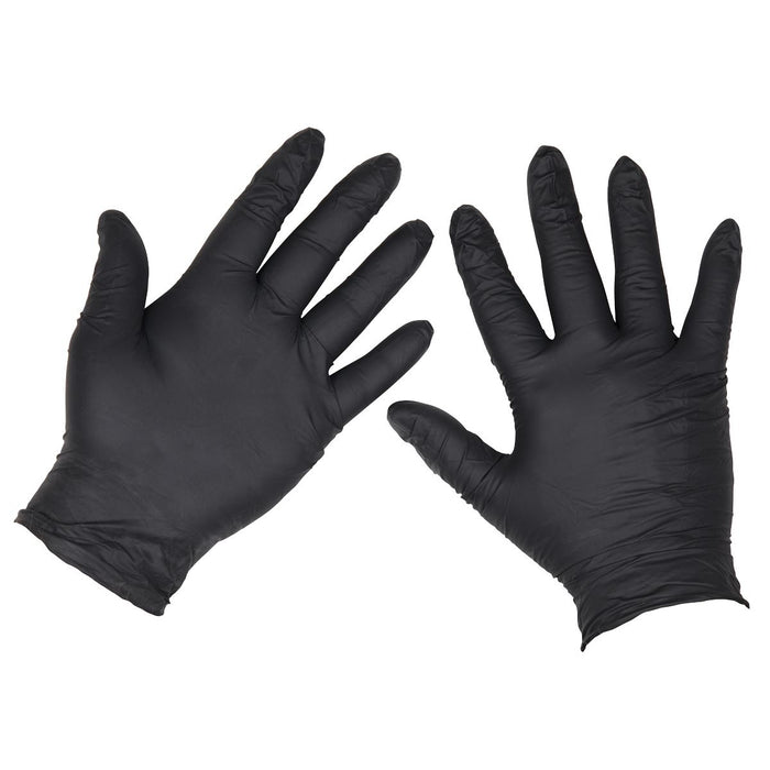 Sealey Extra Thick Powder-Free Disposable Nitrile Gloves, X-Large - Pack of 100 Sealey - Town Tools 