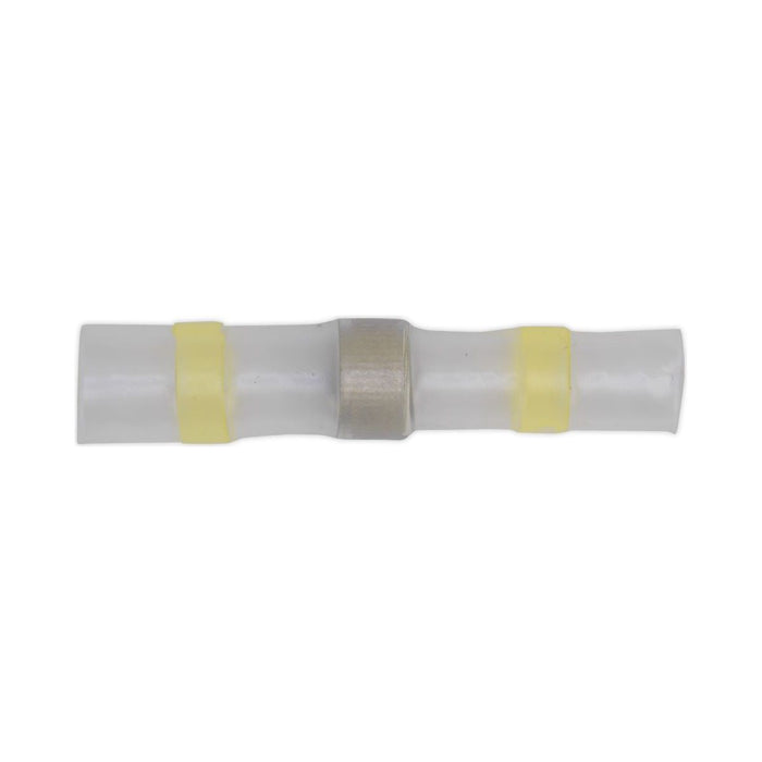 Sealey Heat Shrink Butt Connector Solder Terminal 12-10 AWG Yellow Pack of 25 Sealey - Town Tools 