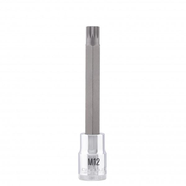 Carlyle Tools 1/2Dr M12 Multspline Bit 90mm Long