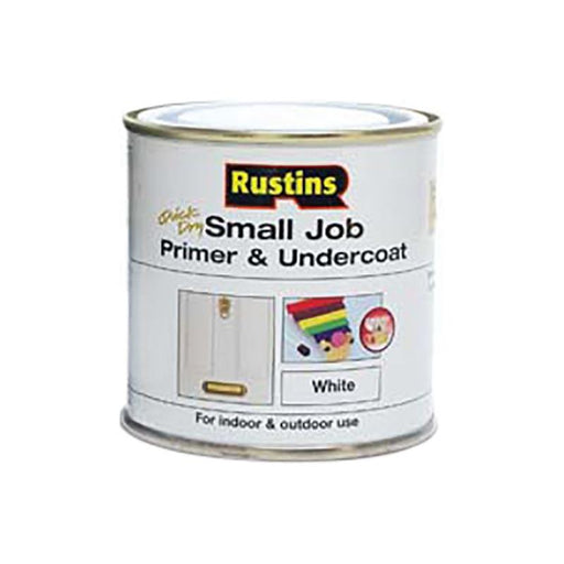 Rustins Small Job Primer & Undercoat White 250ml Rustins - Town Tools