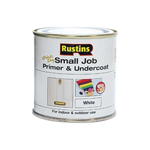Rustins Small Job Primer & Undercoat White 250ml Rustins - Town Tools