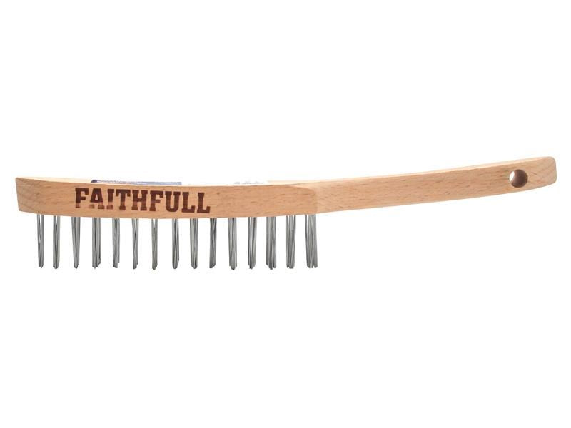 Faithfull Heavy-Duty Scratch Brush, Two Row Faithfull - Town Tools